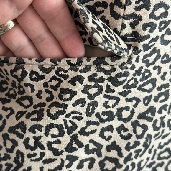 INC International Concepts Black and Cream Blazer with Animal Print (740) - Picture 7 of 13